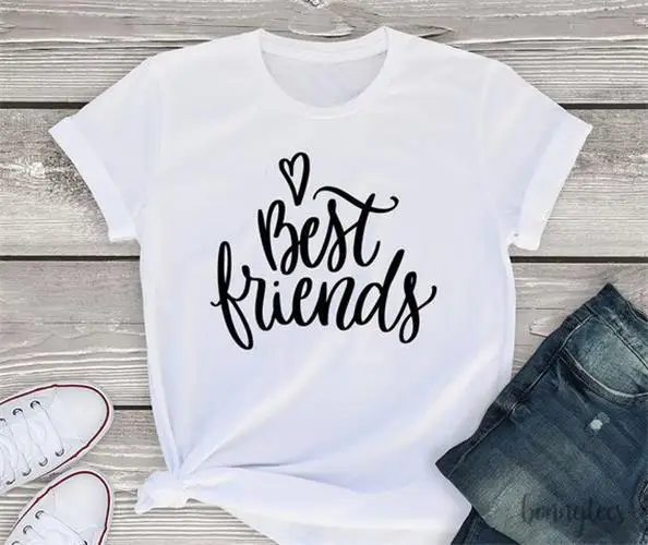 Sugarbaby New Arrival Best friends T-shirt Besties shirt Best Friend Gift Short Sleeve Fashion Tumblr Tees Friend t shirts
Sugarbaby New Arrival Best friends T-shirt Besties shirt Best Friend Gift Short Sleeve Fashion Tumblr Tees Friend t shirts