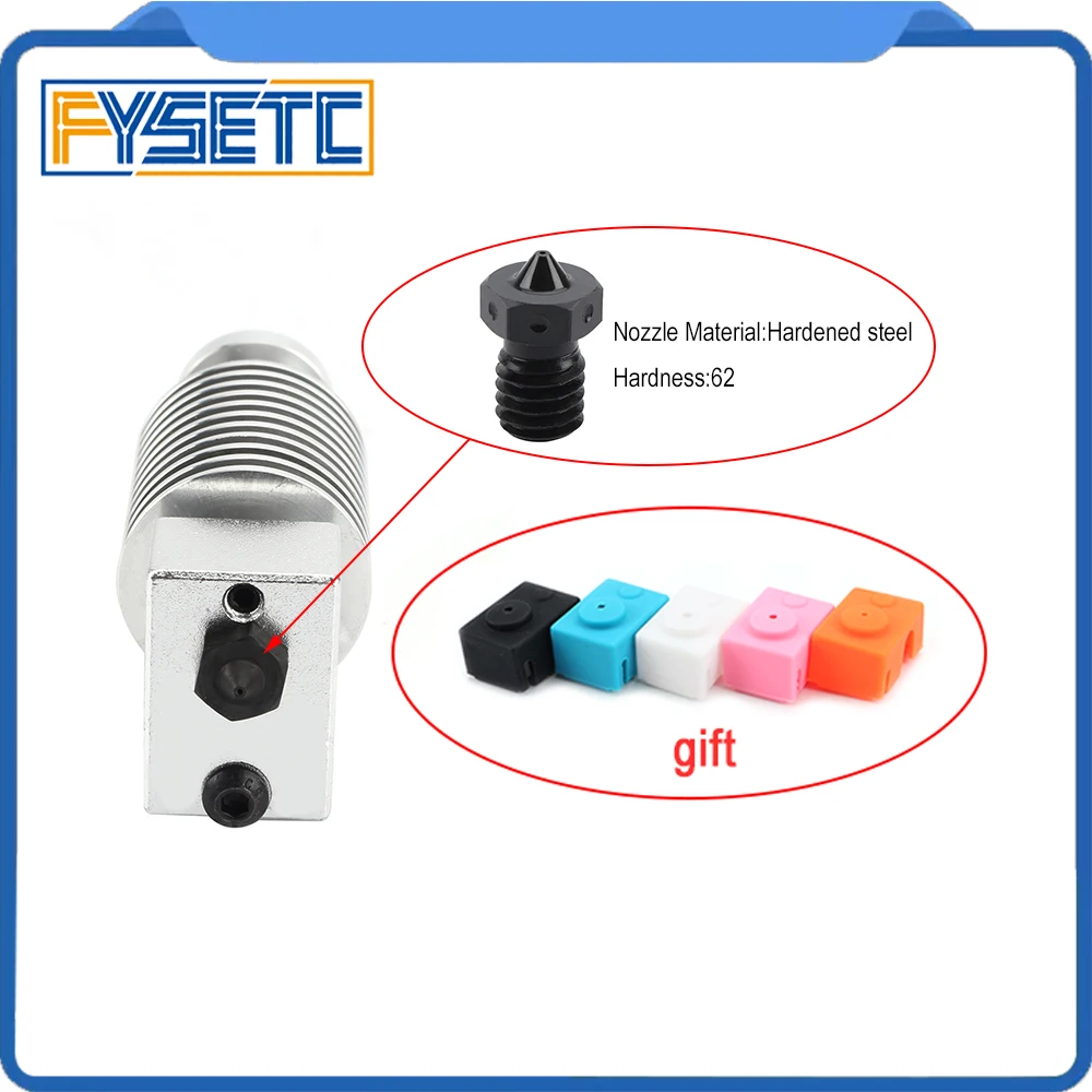 Upgrade HeatSink Extruder Radiator + E3D Hotend Block + Hardened Steel V6 Nozzle For 1.75mm Filament PT100 Prusa I3 MK3
Upgrade HeatSink Extruder Radiator + E3D Hotend Block + Hardened Steel V6 Nozzle For 1.75mm Filament PT100 Prusa I3 MK3