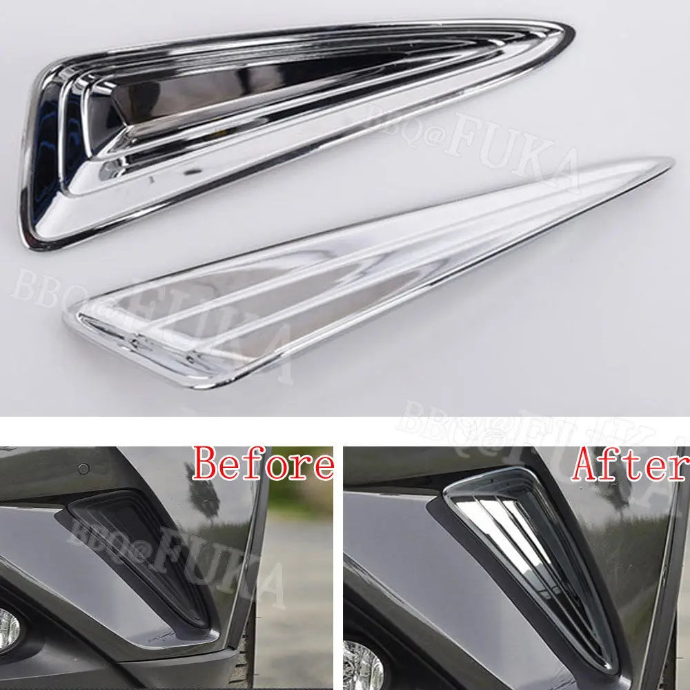 BBQ@FUKA New Car Styling Fit For TOYOTA C-HR CHR 2016 2017 Chrome ABS Car Front Fog Light Lamp Moulding Trim Cover 2 PCS
BBQ@FUKA New Car Styling Fit For TOYOTA C-HR CHR 2016 2017 Chrome ABS Car Front Fog Light Lamp Moulding Trim Cover 2 PCS