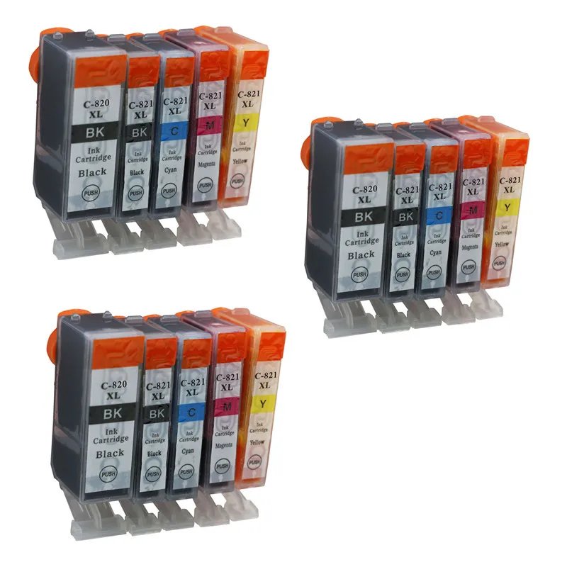 15PK PGI-820BK/CLI-821BK/C/Y/M Ink Cartridge Fit For Cannon PIXMA MP638/MP648/MP988/MP996/MP545/MP558/MP568 Bulk Ink No.229
15PK PGI-820BK/CLI-821BK/C/Y/M Ink Cartridge Fit For Cannon PIXMA MP638/MP648/MP988/MP996/MP545/MP558/MP568 Bulk Ink No.229