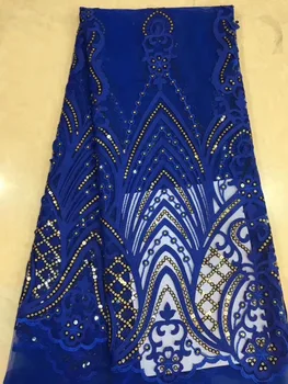 Royal Blue French Lace Fabric Women Wedding, African Lace Fabric, High Quality Gold Line Sequins Lace African Tulle Lace Fabric
Royal Blue French Lace Fabric Women Wedding, African Lace Fabric, High Quality Gold Line Sequins Lace African Tulle Lace Fabric