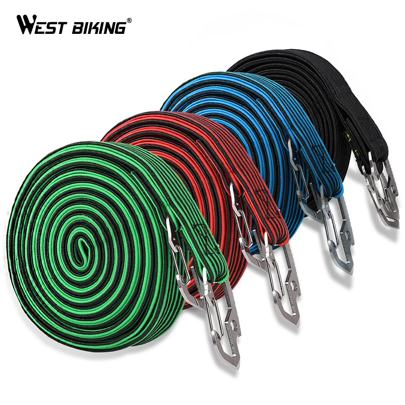 WEST BIKING Bags Bicycle Luggage Tied Rope 2m/4m Carbon Steel Hook Strong Elasticity Bisiklet Aksesuar Baggage Belt Bike Bags 
WEST BIKING Bags Bicycle Luggage Tied Rope 2m/4m Carbon Steel Hook Strong Elasticity Bisiklet Aksesuar Baggage Belt Bike Bags