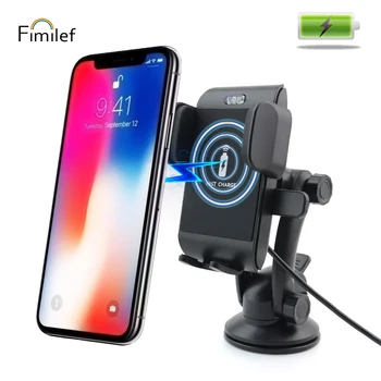 Fimilef Car Sucker Mount Wireless Charging Stand Phone QI Wireless Charger 10W Wireless Fast Charger For iPhone X 8 Plus Samsung
Fimilef Car Sucker Mount Wireless Charging Stand Phone QI Wireless Charger 10W Wireless Fast Charger For iPhone X 8 Plus Samsung
