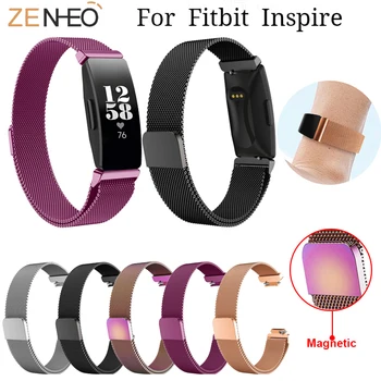 

Milanese Bracelet For Fitbit Inspire/Inspire HR Watch Band magnet loop Replacement For Fitbit Inspire HR watches strap Wristband