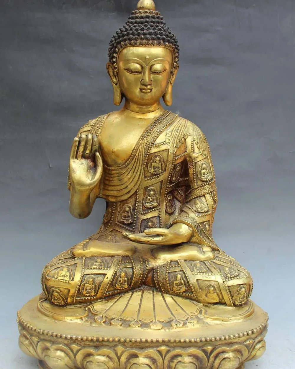Details about 18" Tibet Bronze Buddhism Sakyamuni Tathagata Shakyamuni Amitabha Buddha Statue
Details about 18" Tibet Bronze Buddhism Sakyamuni Tathagata Shakyamuni Amitabha Buddha Statue