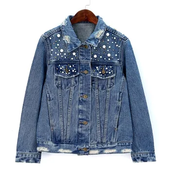 Hchenli Brand 2018 Women Beaded Jeans Jacket High Quality Blue Colorful Pearl Beading Denim Outerwear
Hchenli Brand 2018 Women Beaded Jeans Jacket High Quality Blue Colorful Pearl Beading Denim Outerwear