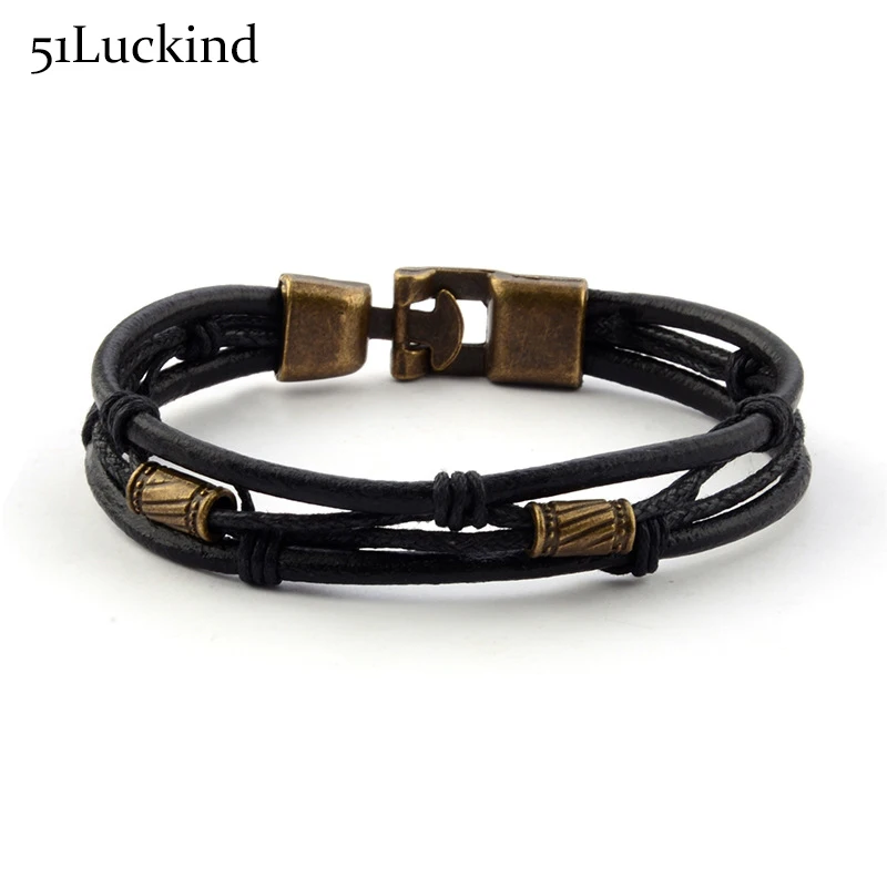Antique Gold Silver Color Leather bracelet Charms Hand Braided Multilayer Braslet For Men Boy Viking Jewelry Pulsera Hombre
Antique Gold Silver Color Leather bracelet Charms Hand Braided Multilayer Braslet For Men Boy Viking Jewelry Pulsera Hombre