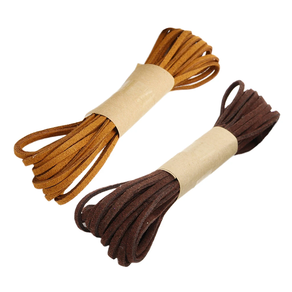 2.6mm Faux Suede Cord Flat Lace Leather String, 10 Meters In Total, for Jewelry Making Supplies (Dark Brown & Light Brown)
2.6mm Faux Suede Cord Flat Lace Leather String, 10 Meters In Total, for Jewelry Making Supplies (Dark Brown & Light Brown)