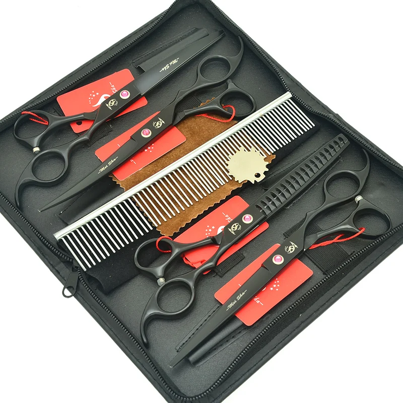 Meisha 7 inch Pet Grooming Scissors Kit Dog Cat Fish Bone Thinning Hairdressing Shears Set Curved Cutting Haircut Tools HB0152
Meisha 7 inch Pet Grooming Scissors Kit Dog Cat Fish Bone Thinning Hairdressing Shears Set Curved Cutting Haircut Tools HB0152