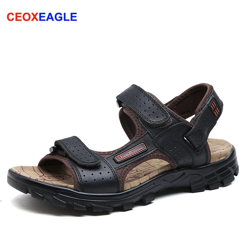 CEOXEAGLE Brand Open Toe Genuine Leather Men's Sandals Pig Skin Comfortable Summer Outdoor Shoes Roman Beach Sandals Size 38-44#
CEOXEAGLE Brand Open Toe Genuine Leather Men's Sandals Pig Skin Comfortable Summer Outdoor Shoes Roman Beach Sandals Size 38-44#