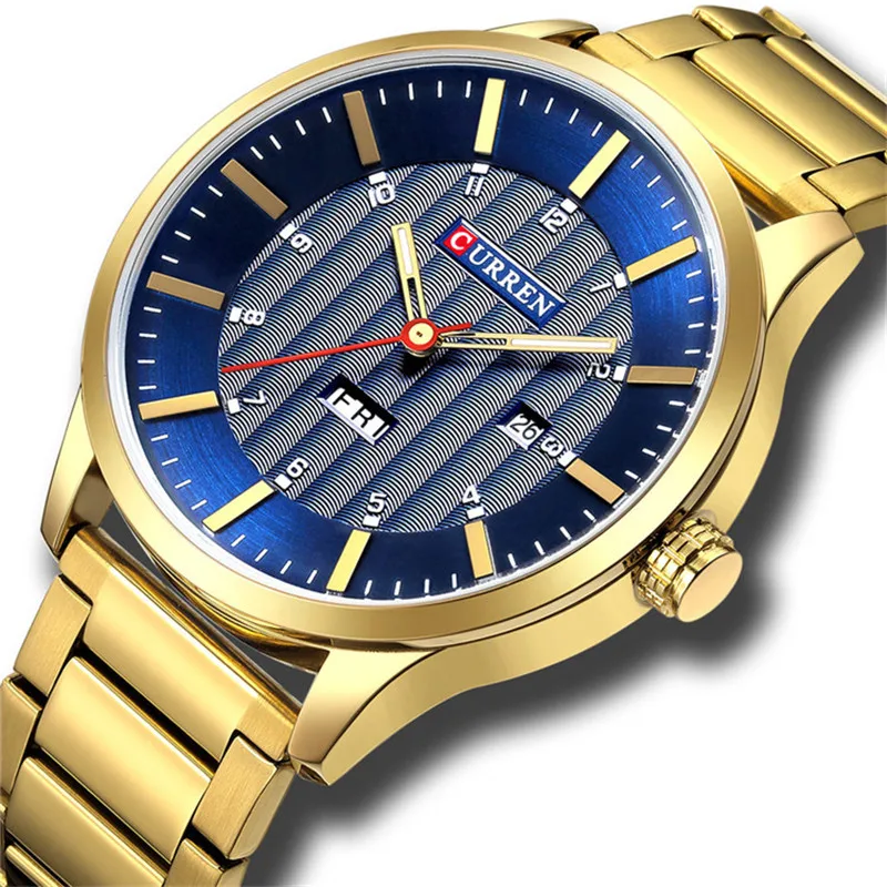 CURREN 8316 new men's fashion brand steel belt week calendar life waterproof sports quartz watch stainless steel men's watch
CURREN 8316 new men's fashion brand steel belt week calendar life waterproof sports quartz watch stainless steel men's watch