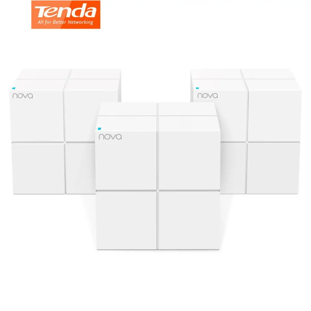Tenda Whole Home Mesh WiFi System Dual Band Gigabit AC1200 Wireless Router Replacement for 6000sq.ft SmartHome APP Remote Manage
Tenda Whole Home Mesh WiFi System Dual Band Gigabit AC1200 Wireless Router Replacement for 6000sq.ft SmartHome APP Remote Manage