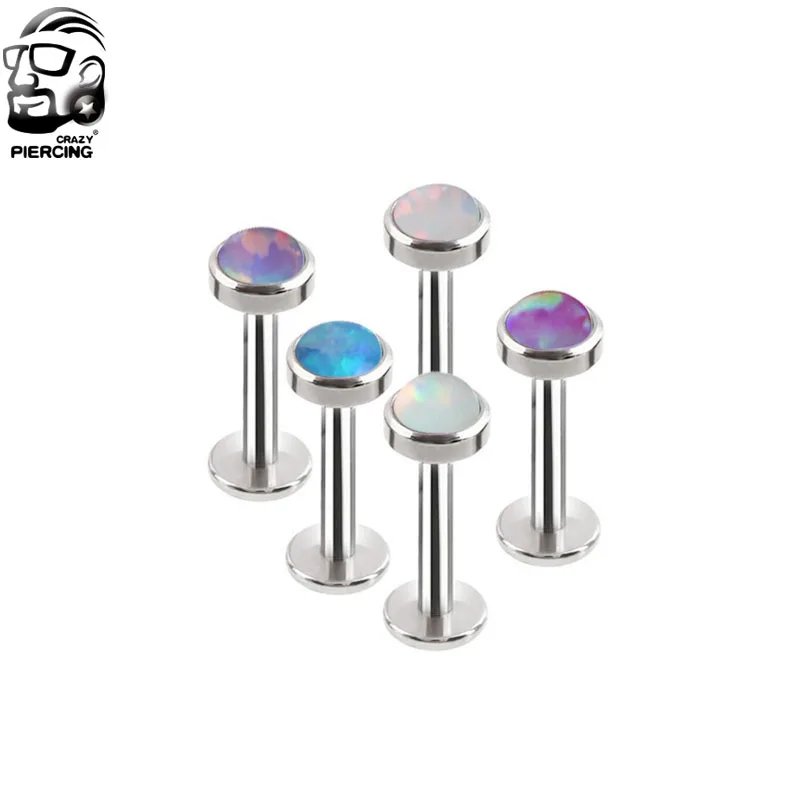 1PC Opal Gem Assorted Color With 316l Surgical Steel Stud Lip Piercing Ring&Opal Ear Cartilage Tragus 3mm Sexy Charming
1PC Opal Gem Assorted Color With 316l Surgical Steel Stud Lip Piercing Ring&Opal Ear Cartilage Tragus 3mm Sexy Charming