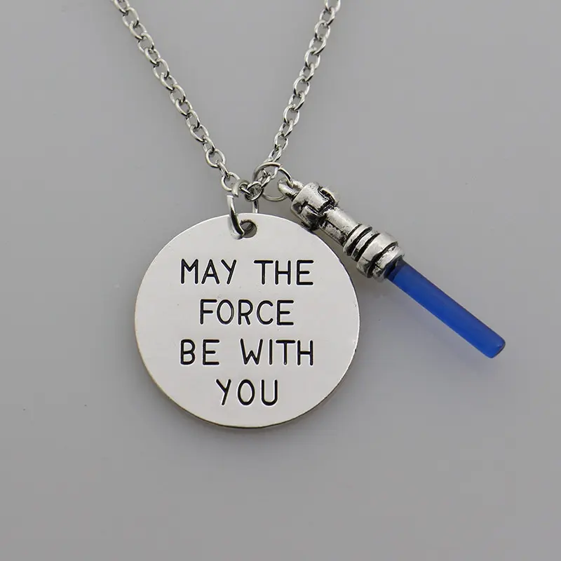 Fashion New Arrival Star Wars Necklace May The Force Be With You Letter Necklace Pendant Jewelry
Fashion New Arrival Star Wars Necklace May The Force Be With You Letter Necklace Pendant Jewelry