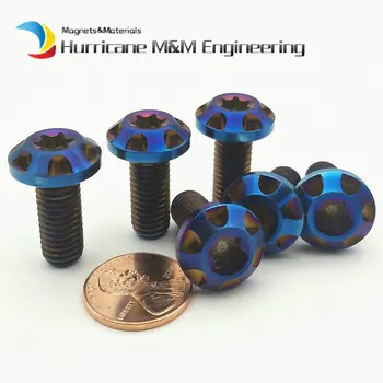 Titanium Bolts M8 x12mm Motorcycle Disc Brake Ti Bolt Modified Screws Torx Head Refit Burned Blue Gold color Ti Screws 4/20 pcs
Titanium Bolts M8 x12mm Motorcycle Disc Brake Ti Bolt Modified Screws Torx Head Refit Burned Blue Gold color Ti Screws 4/20 pcs