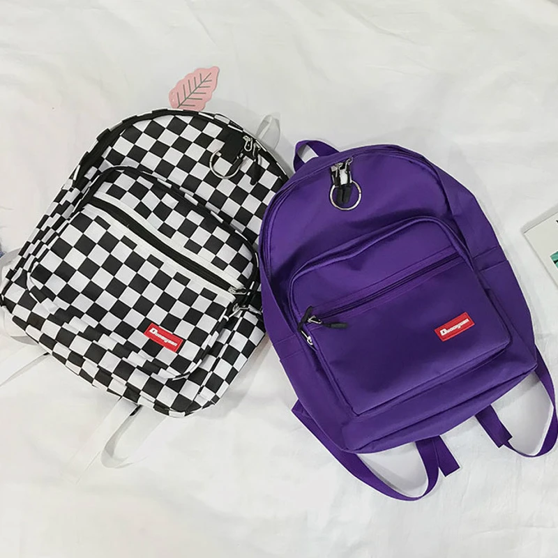 Fashion Preppy Style Plaid School Bags Backpacks Women Men 2019 New Hot Fashion Simaple Female Male Casual Shoulder Bags
Fashion Preppy Style Plaid School Bags Backpacks Women Men 2019 New Hot Fashion Simaple Female Male Casual Shoulder Bags