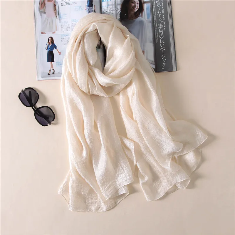 2018 Luxury Brand Women Fashion Scarf Plain Solid Silk Linen Shawls Scarves Summer Lady Bandanas Pashmina Foulard Hijab 180*90Cm
2018 Luxury Brand Women Fashion Scarf Plain Solid Silk Linen Shawls Scarves Summer Lady Bandanas Pashmina Foulard Hijab 180*90Cm
