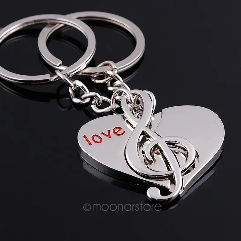 Cupid's Arrow of Love Glossy Double Sweetheart Heart Key Ring, Music Notes Key Chain for Lover's
Cupid's Arrow of Love Glossy Double Sweetheart Heart Key Ring, Music Notes Key Chain for Lover's