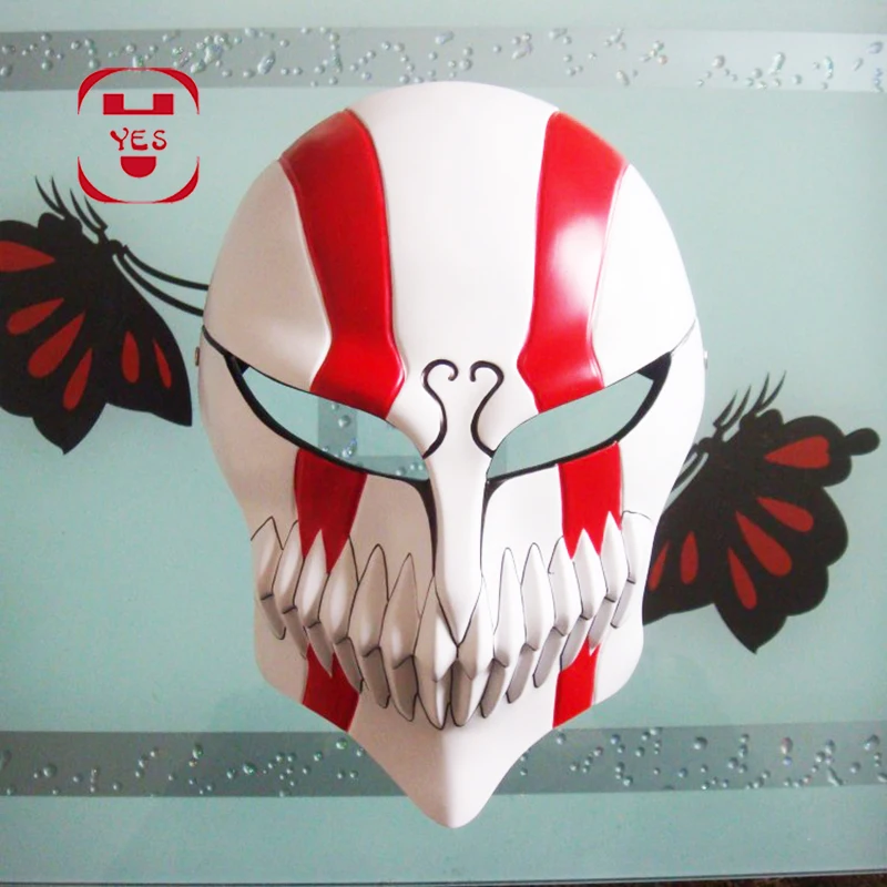 Kurosaki Ichigo Bleach Masks Horror Death Grim Reaper Mask Halloween Party Cosplay Full Face Mask CS War Game Tactical Props
Kurosaki Ichigo Bleach Masks Horror Death Grim Reaper Mask Halloween Party Cosplay Full Face Mask CS War Game Tactical Props