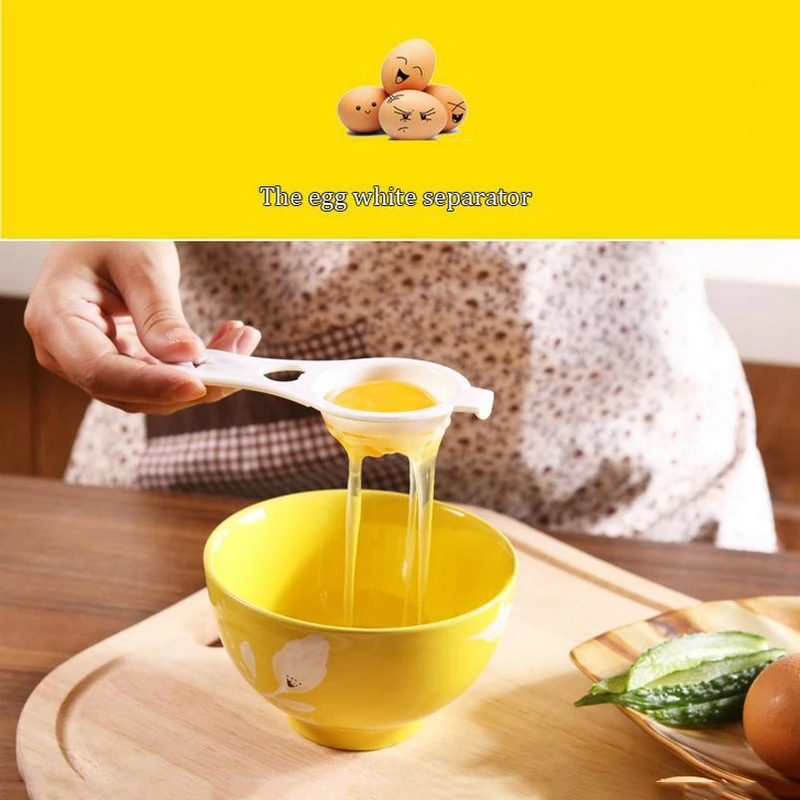 Lowest Price Kitchen Tool Convenient Egg Yolk White Separator Egg Divider Holder Sieve PP Food Grade Material Kitchen Gadget
Lowest Price Kitchen Tool Convenient Egg Yolk White Separator Egg Divider Holder Sieve PP Food Grade Material Kitchen Gadget