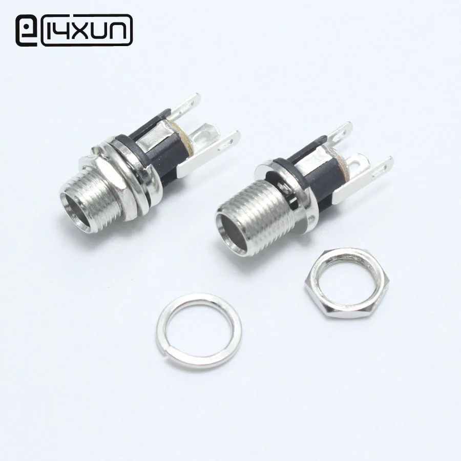 2pcs DC-025 5.5*2.1mm / 5.5*2.5mm DC Power Socket Connector with Nut Gasket Panel Mounting Jack Charging Adaptor
2pcs DC-025 5.5*2.1mm / 5.5*2.5mm DC Power Socket Connector with Nut Gasket Panel Mounting Jack Charging Adaptor