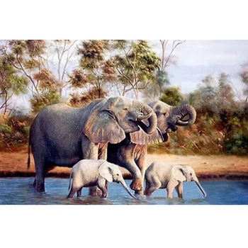 5D Diamond Painting Embroidery Handicrafts DIY Diamond Embroidery Mosaic Gift Elephant Family Of Four Diamond Wall Arts Decor
5D Diamond Painting Embroidery Handicrafts DIY Diamond Embroidery Mosaic Gift Elephant Family Of Four Diamond Wall Arts Decor