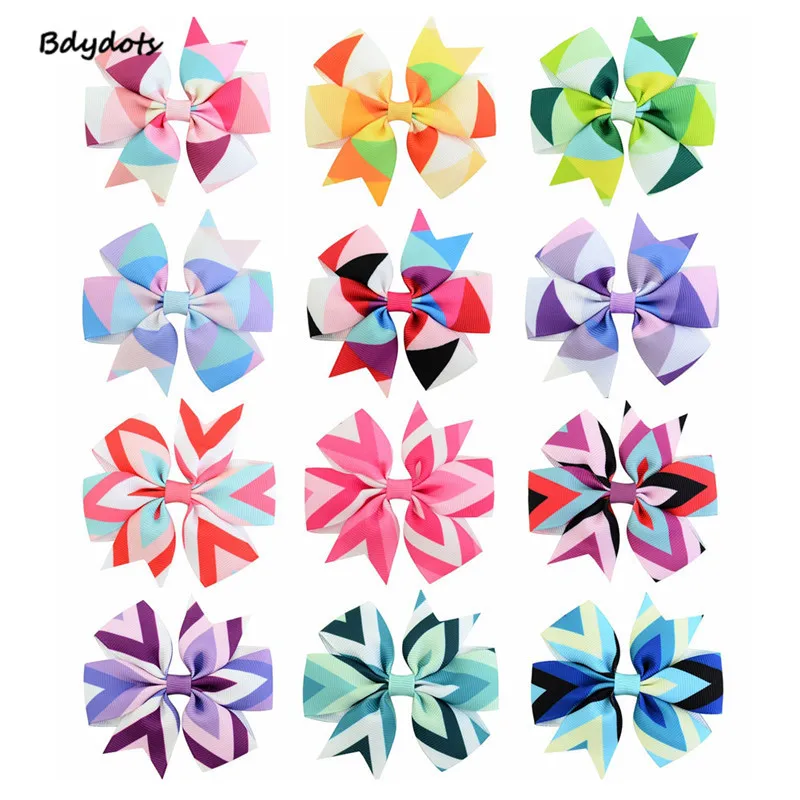 12Pcs/lot 3'' Colorful Rainbow Grosgrain Ribbon Bow With Clip Kids Triangle Arrow Hair Clip Boutique Hair Accessories
12Pcs/lot 3'' Colorful Rainbow Grosgrain Ribbon Bow With Clip Kids Triangle Arrow Hair Clip Boutique Hair Accessories