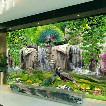Custom 3D Photo Wallpaper Wall Painting Rockery Peacock Flower Vine Murals 3D Living Room Bedroom Background Home Decor Wall Art
Custom 3D Photo Wallpaper Wall Painting Rockery Peacock Flower Vine Murals 3D Living Room Bedroom Background Home Decor Wall Art