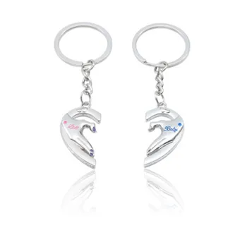 European and American fashion letters love you heart-shaped stitching couple keychain red love style key chain jewelry
European and American fashion letters love you heart-shaped stitching couple keychain red love style key chain jewelry