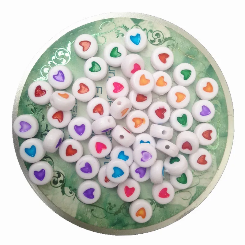 Mini Order 500pcs/Lot 4*7MM Flat Coin Round Shape Love Heart Printing Acrylic Beads Plastic Acrylic jewelry Necklace Spacer Bead
Mini Order 500pcs/Lot 4*7MM Flat Coin Round Shape Love Heart Printing Acrylic Beads Plastic Acrylic jewelry Necklace Spacer Bead