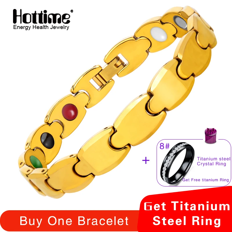 Hottime Luxury Gold Colour Men Heavy Tungsten Bracelets & Bangles For 5 In 1 Energy Germanium Magnetic Healing Charm Bracelet 
Hottime Luxury Gold Colour Men Heavy Tungsten Bracelets & Bangles For 5 In 1 Energy Germanium Magnetic Healing Charm Bracelet