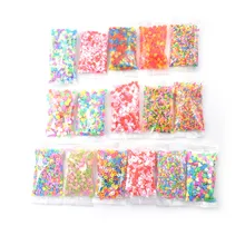 Colorido geléia lama mão goma polyer argila crianças brinquedos diy slime acessórios decoração brinquedo de argila de polímero 10g(China)