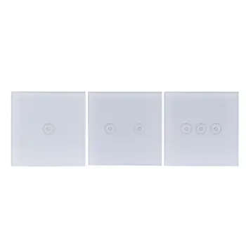Wifi Touch Switch Wireless Remote Control Wall Controller Panel Light Lamp Smart Home Appliances for Amazon Google Tmall Elf
Wifi Touch Switch Wireless Remote Control Wall Controller Panel Light Lamp Smart Home Appliances for Amazon Google Tmall Elf