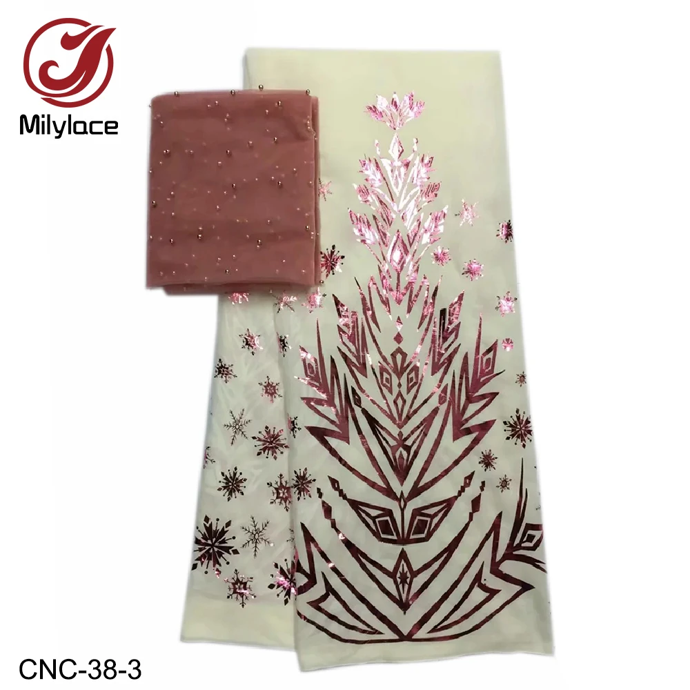 Printing gold floral cotton voile fabric 5 yards high quality+ African lace fabric with beads for party wedding dresses CNC-38
Printing gold floral cotton voile fabric 5 yards high quality+ African lace fabric with beads for party wedding dresses CNC-38