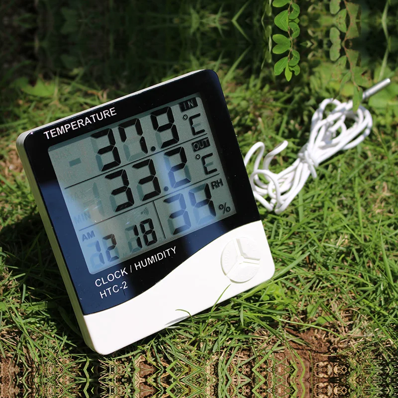 Thermometer Hygrometer Measure High Quality Temperature Humidity Digital Meter Indoor Outdoor Weather Station Tester HTC-2
Thermometer Hygrometer Measure High Quality Temperature Humidity Digital Meter Indoor Outdoor Weather Station Tester HTC-2