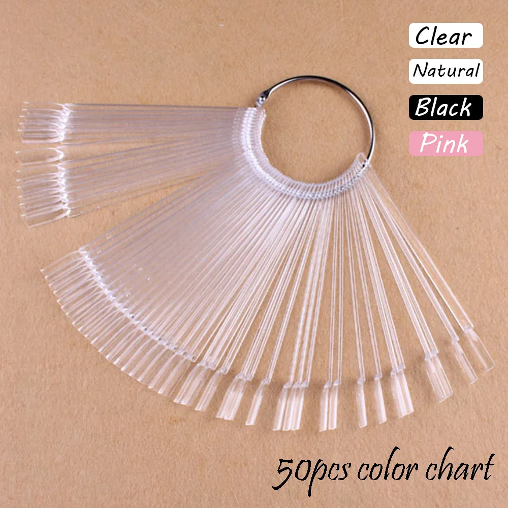 False Nail Art Tips 50ps Stick Display,gel Nail Polish Color Chart Foldable Practice Fan Board cosmetic Nail art designs Tools
False Nail Art Tips 50ps Stick Display,gel Nail Polish Color Chart Foldable Practice Fan Board cosmetic Nail art designs Tools
