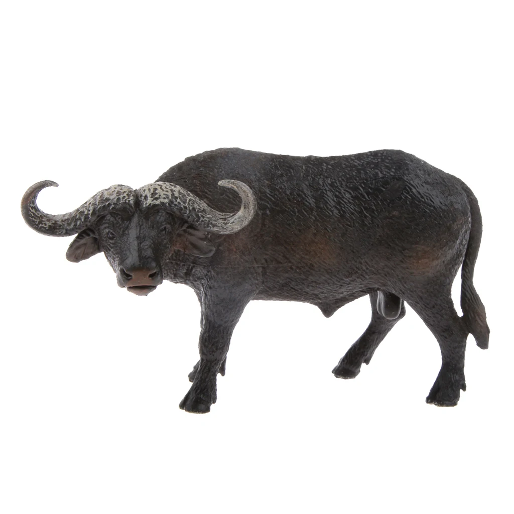 High Simulation Farm Animal Model, Hand Painted Buffalo Action Figure Model, Party Favors Toys for Kids Toddlers Boys Girls High Simulation Farm Animal Model, Hand Painted Buffalo Action Figure Model, Party Favors Toys for Kids Toddlers Boys Girls