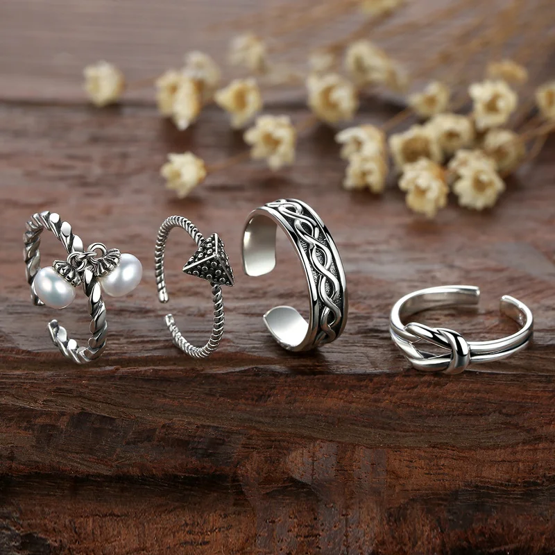 BISAER 100% 925 Sterling Silver Vintage Cross Star Feather Wings Female Finger Rings for Women Sterling Silver Jewelry S925
BISAER 100% 925 Sterling Silver Vintage Cross Star Feather Wings Female Finger Rings for Women Sterling Silver Jewelry S925