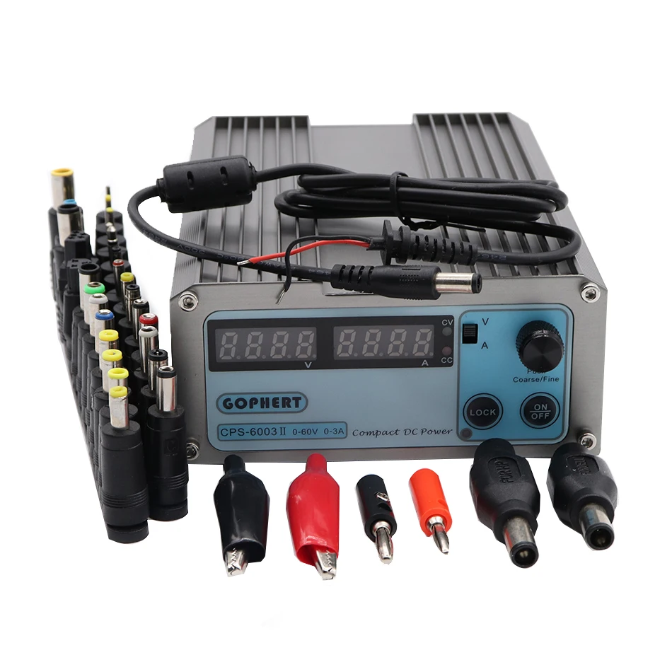 CPS-6003II 0-60V0-3A adjustable DC regulated power supply Constant voltage current source small volume gophert
CPS-6003II 0-60V0-3A adjustable DC regulated power supply Constant voltage current source small volume gophert