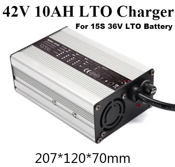 420W 42V 10A Charger 3 stage smart LTO Charger +Fan for 15S 36V lithium titanium battery 2.4V 15S LTO charger plug customizable
420W 42V 10A Charger 3 stage smart LTO Charger +Fan for 15S 36V lithium titanium battery 2.4V 15S LTO charger plug customizable