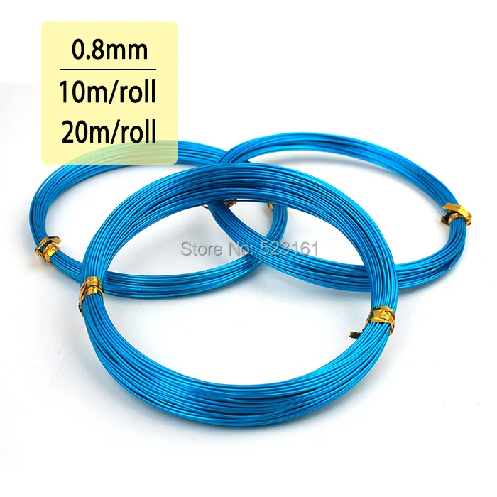 Thickness 0.8mm 20 Gauge Skyblue Plated Aluminum Jewelry Making Wire 10m or 20m Coil Craft Dead Soft Anodized Wire Roll
Thickness 0.8mm 20 Gauge Skyblue Plated Aluminum Jewelry Making Wire 10m or 20m Coil Craft Dead Soft Anodized Wire Roll