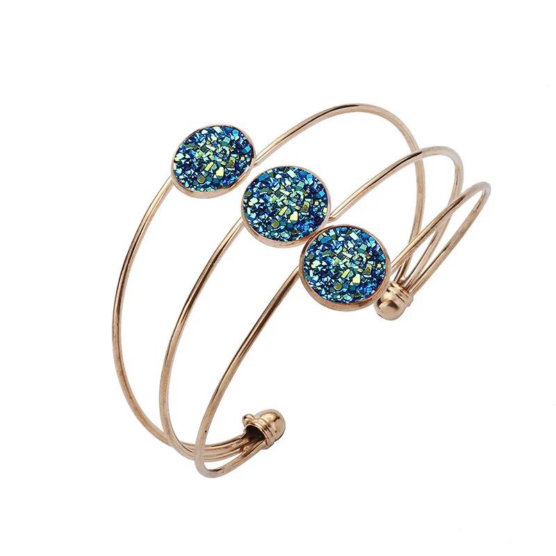 Josbores New Color Resin Stone Arm Cuff Adjustable Open Bangles Gold Color 3 Layers Metal Arm Bracelets & Bangles for Men Women
Josbores New Color Resin Stone Arm Cuff Adjustable Open Bangles Gold Color 3 Layers Metal Arm Bracelets & Bangles for Men Women