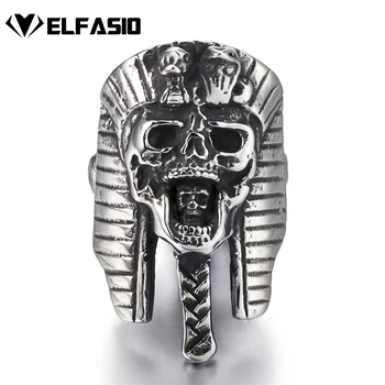 Mens Boys Stainless Steel Ring Egyptian Pharaohs Skull Silver Tone Jewelry
Mens Boys Stainless Steel Ring Egyptian Pharaohs Skull Silver Tone Jewelry