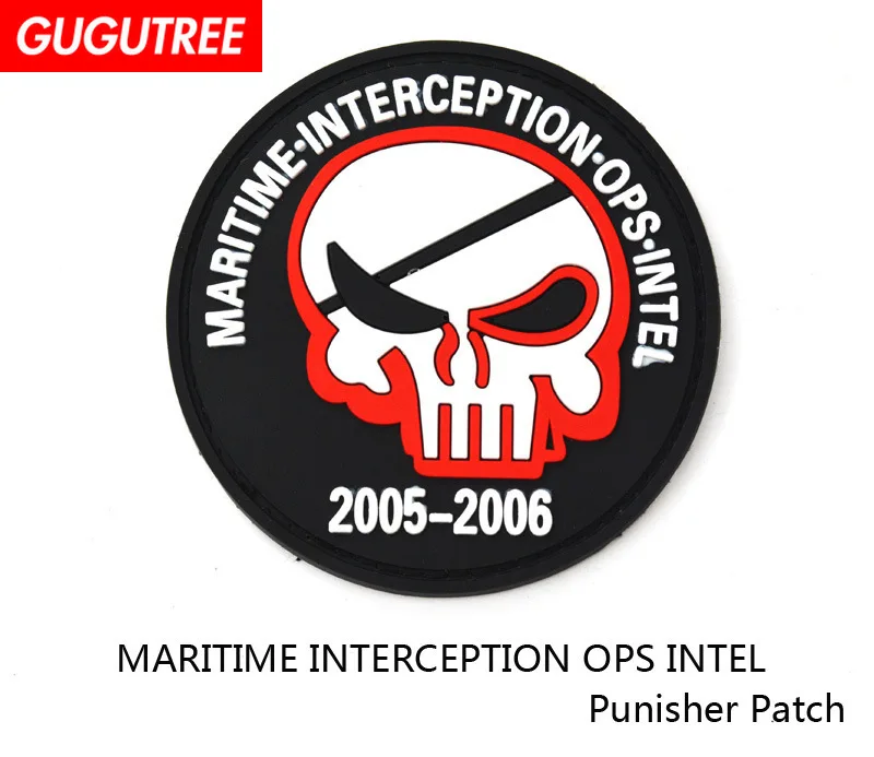 GUGUTREE embroidery pvc HOOK&LOOP maritime interception ops intel punisher Patch badges applique patches for clothing AD-410
GUGUTREE embroidery pvc HOOK&LOOP maritime interception ops intel punisher Patch badges applique patches for clothing AD-410