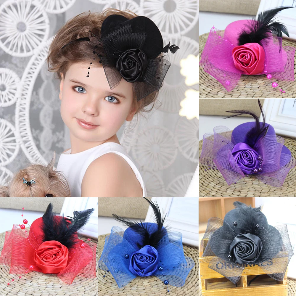 Girls Child Flower Hat Mesh Hairpin Fascinator Wedding Party Hairclip Accessory HATYS0032
Girls Child Flower Hat Mesh Hairpin Fascinator Wedding Party Hairclip Accessory HATYS0032