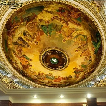 

beibehang Custom photo wallpapers Painting wall paper ornate ceiling ceiling roof roof 3d wall mural wallpaper for living room