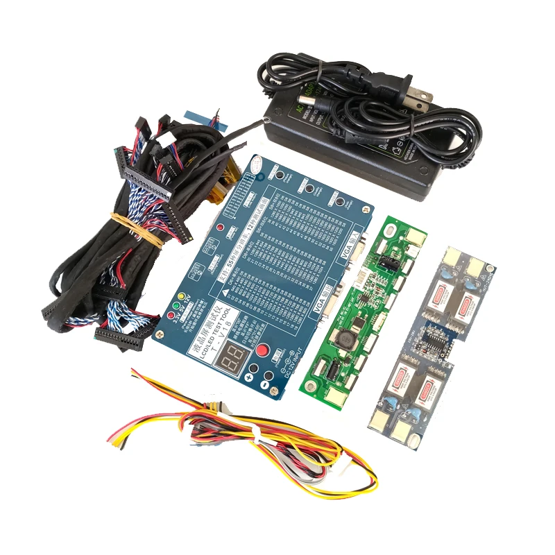 Laptop TV/LCD/LED Test Tool kit led panel tester Support 7-84 Inch LVDS interface 14/Screen line + high-pressure board + adapter
Laptop TV/LCD/LED Test Tool kit led panel tester Support 7-84 Inch LVDS interface 14/Screen line + high-pressure board + adapter