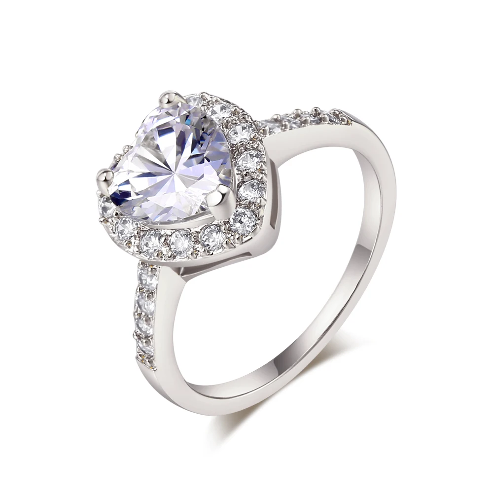Big Brand Halo Engagement Rings Heart-Shaped Center Stone CZ Crystal Ring For Women Bijoux Jewelry
Big Brand Halo Engagement Rings Heart-Shaped Center Stone CZ Crystal Ring For Women Bijoux Jewelry