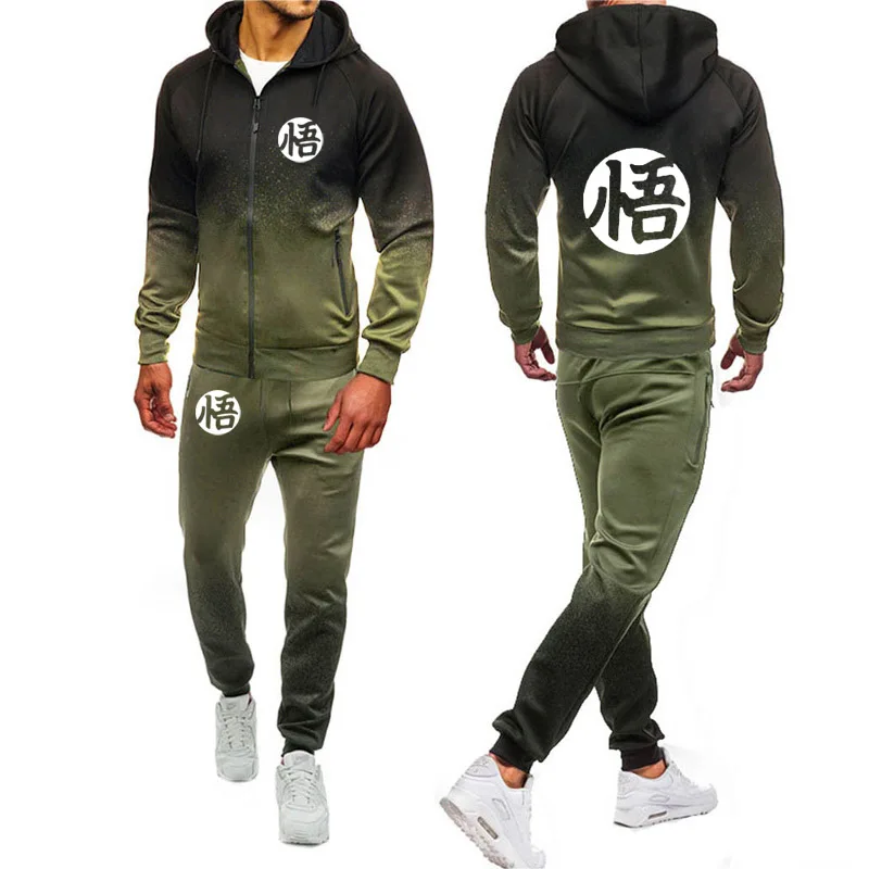 Anime Dragon Ball Gradient Hoodies Men Super Saiyan Dragonball Z Son Goku Zipper Jacket Men Fleece Sweatshirts Sweatpants Suit
Anime Dragon Ball Gradient Hoodies Men Super Saiyan Dragonball Z Son Goku Zipper Jacket Men Fleece Sweatshirts Sweatpants Suit