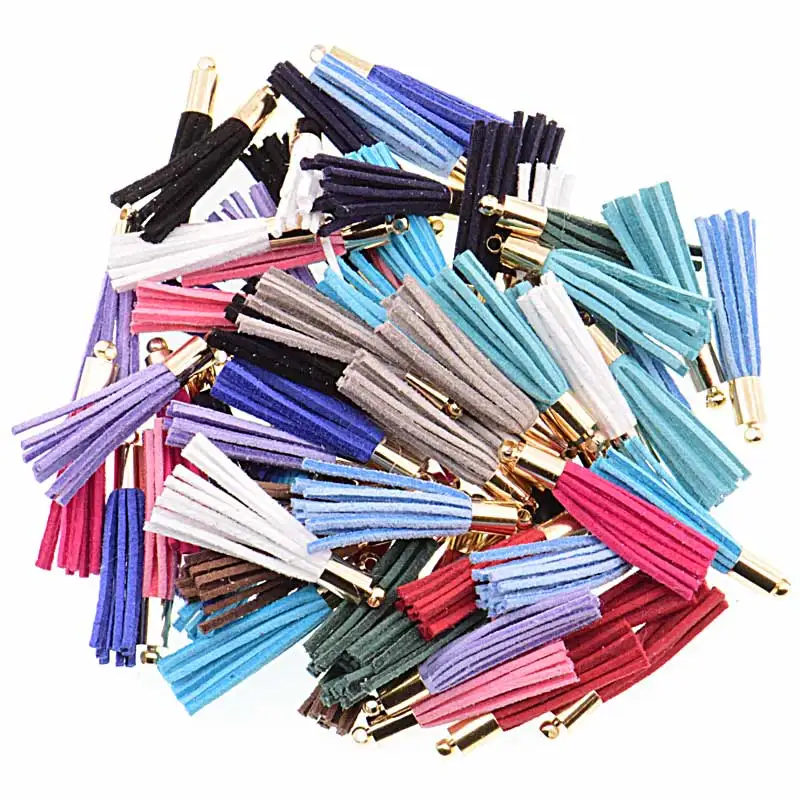 35mm South Korea velvet Tassel Suede for boho jewelry diy making Supplies bracelet earring mobliephone Findings&Accessory | Украшения и